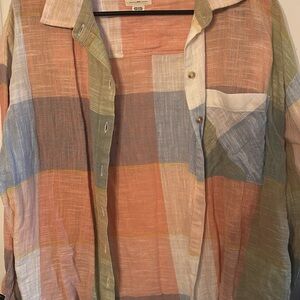 Billabong Pastel Plaid Shirt